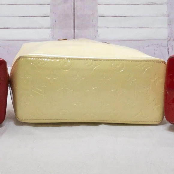 Louis Vuitton Monogram Logo Vernis Tote Bag Purse Perle - Picture 7 of 8